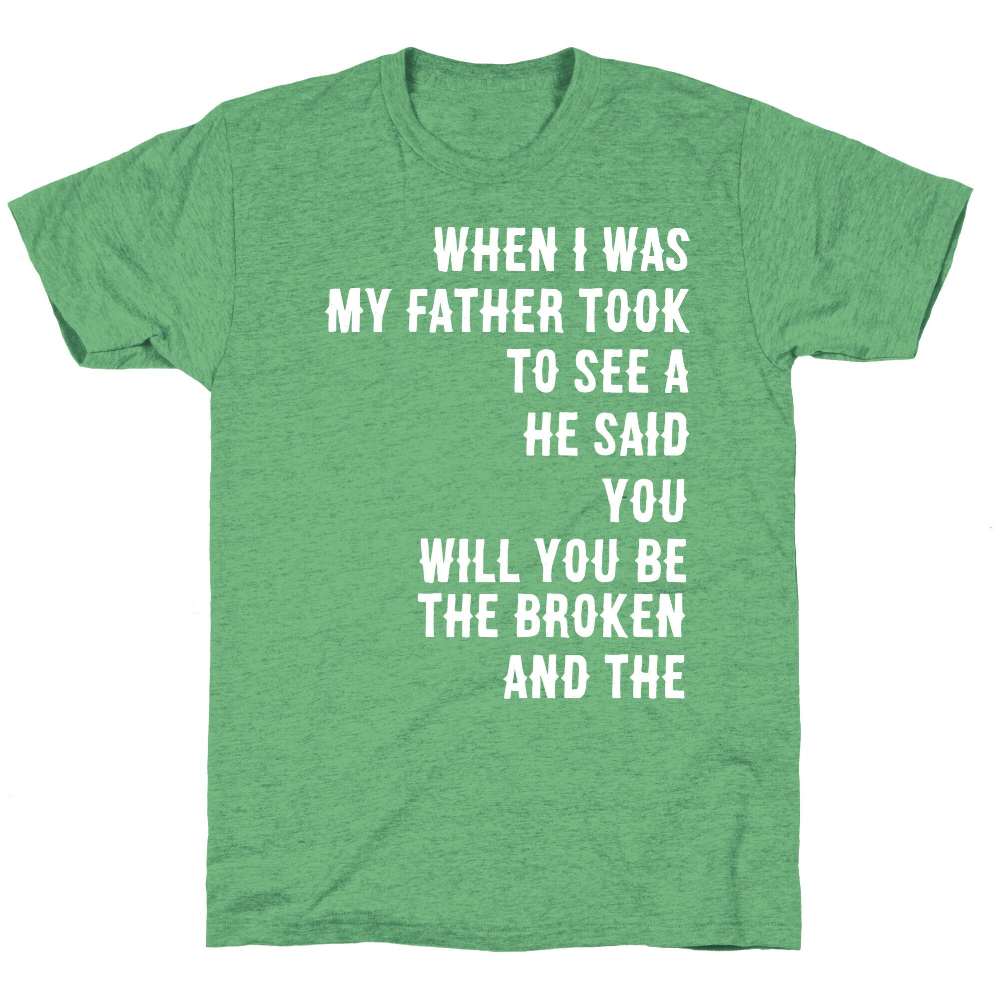 When I Was a Young Boy (1 of 2 pair) Unisex Triblend Tee